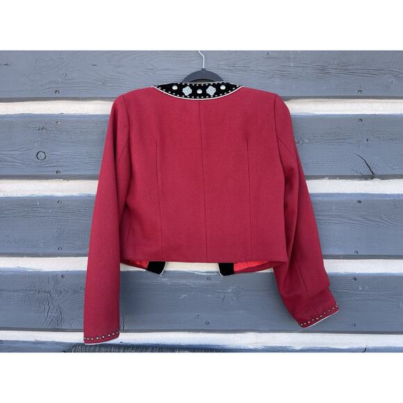 Double D Ranch Wear Rodeo Native Jacket Concho Studded Cropped Women’s Medium - Picture 6 of 16